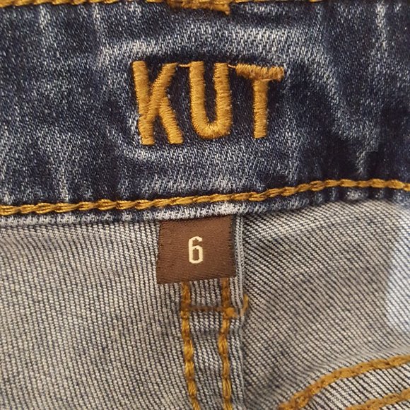 Kut from the Kloth High Rise Crop Straight Leg Jeans Size 6 - Picture 8 of 13